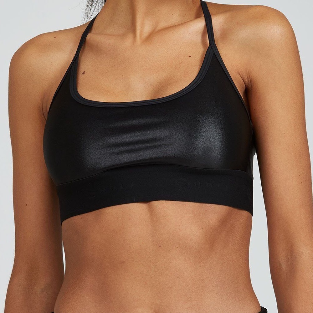 Noli Yoga Studio Bra - Black Gloss NWOT